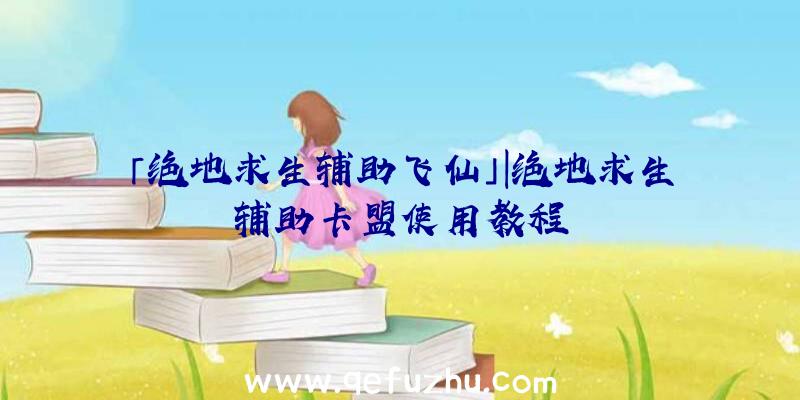 「绝地求生辅助飞仙」|绝地求生辅助卡盟使用教程